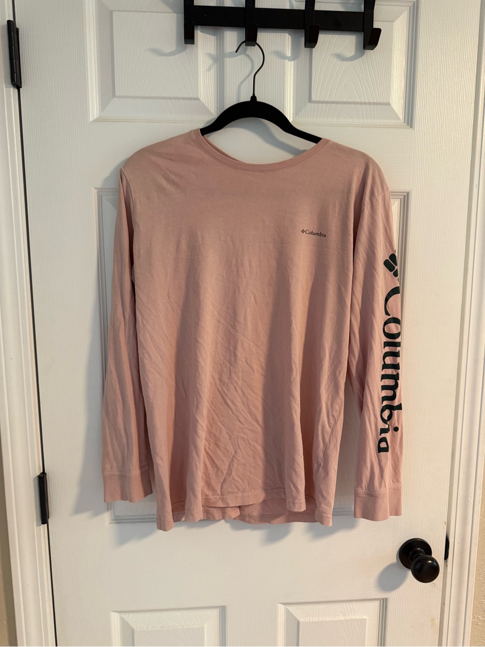 Columbia Long-Sleeve Logo Tee in Dusty Rose